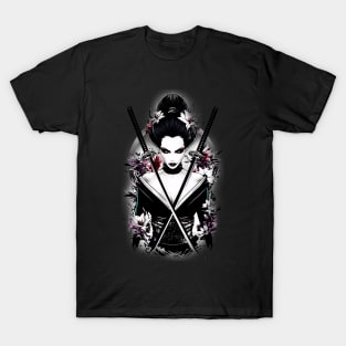 Geishas and Bushido, Eastern Culture Graphic T-shirt 12 T-Shirt